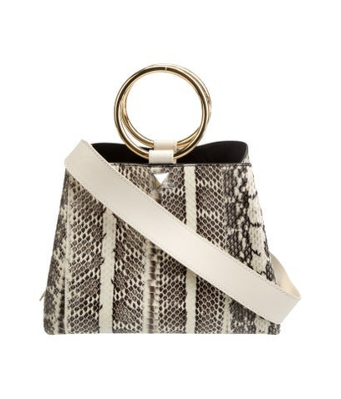 Salar Embossed Leather Bucket Bag