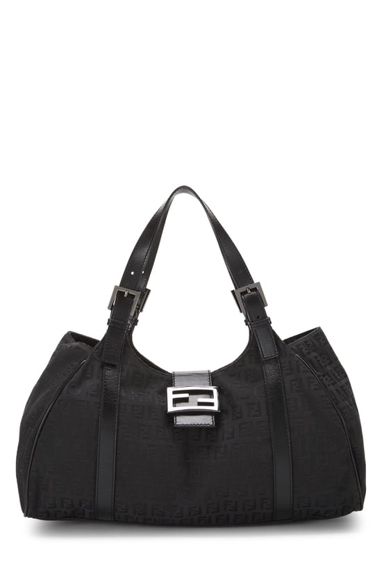 Brown Zucca Canvas Borsa Hobo Bag