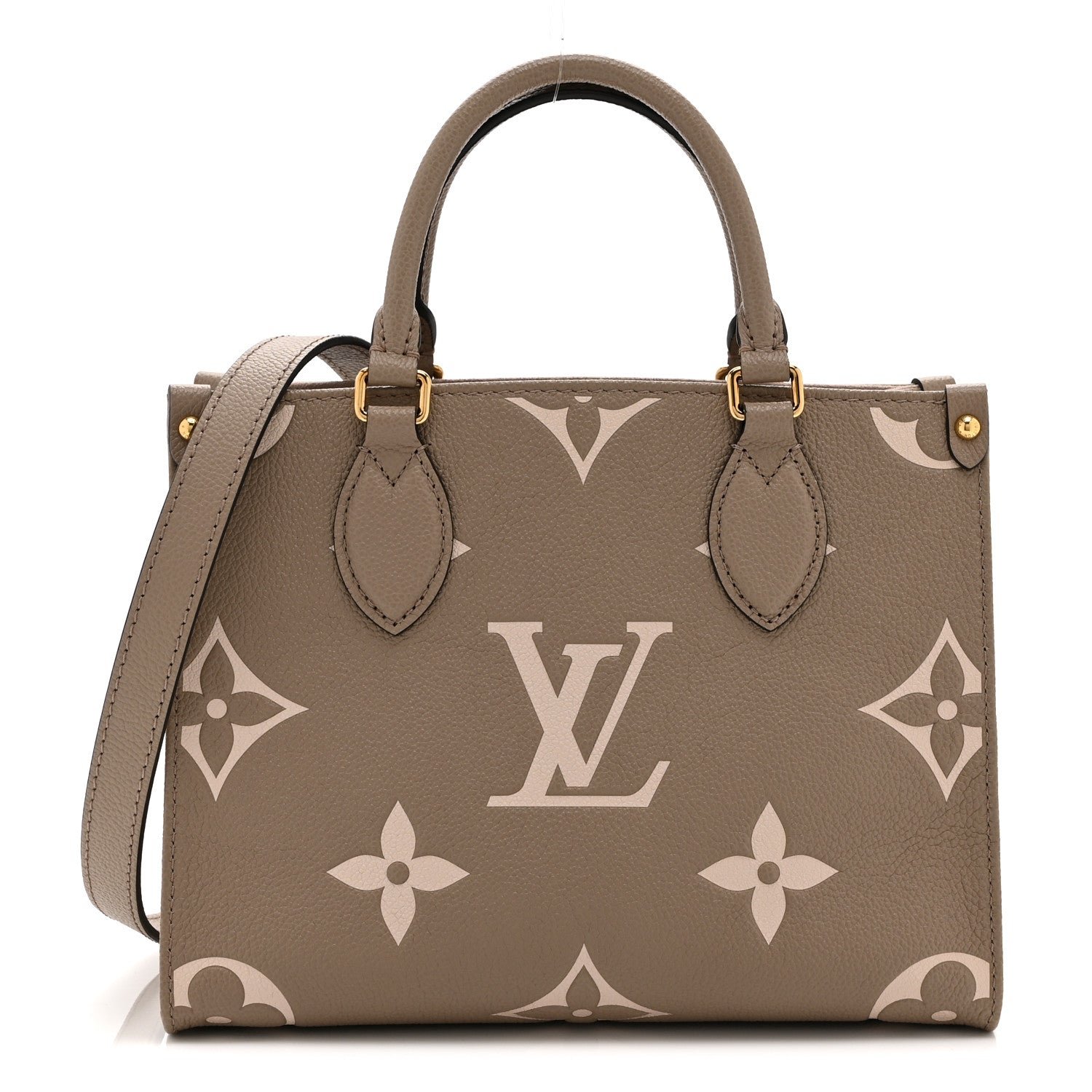 Louis Vuitton Empreinte Monogram Giant Onthego PM Tourterelle Creme