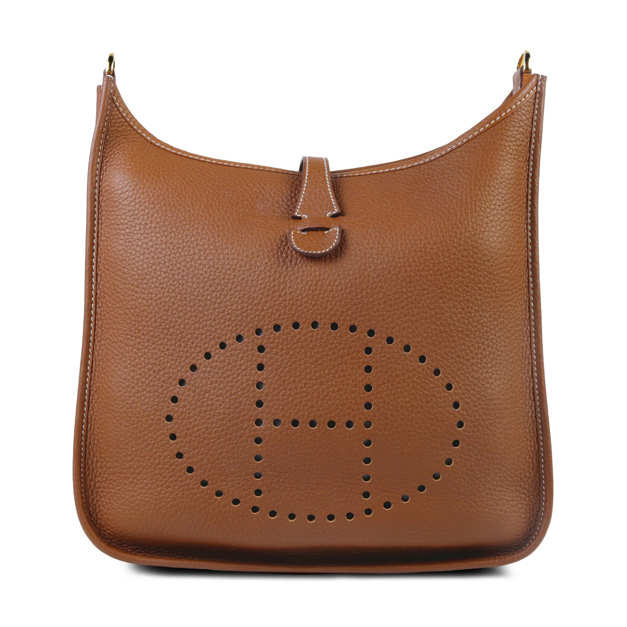 Excellent ( Rank SA ) HERMÈS Evelyne 29 Gold (37) Clemence Gold hardware U (2022)