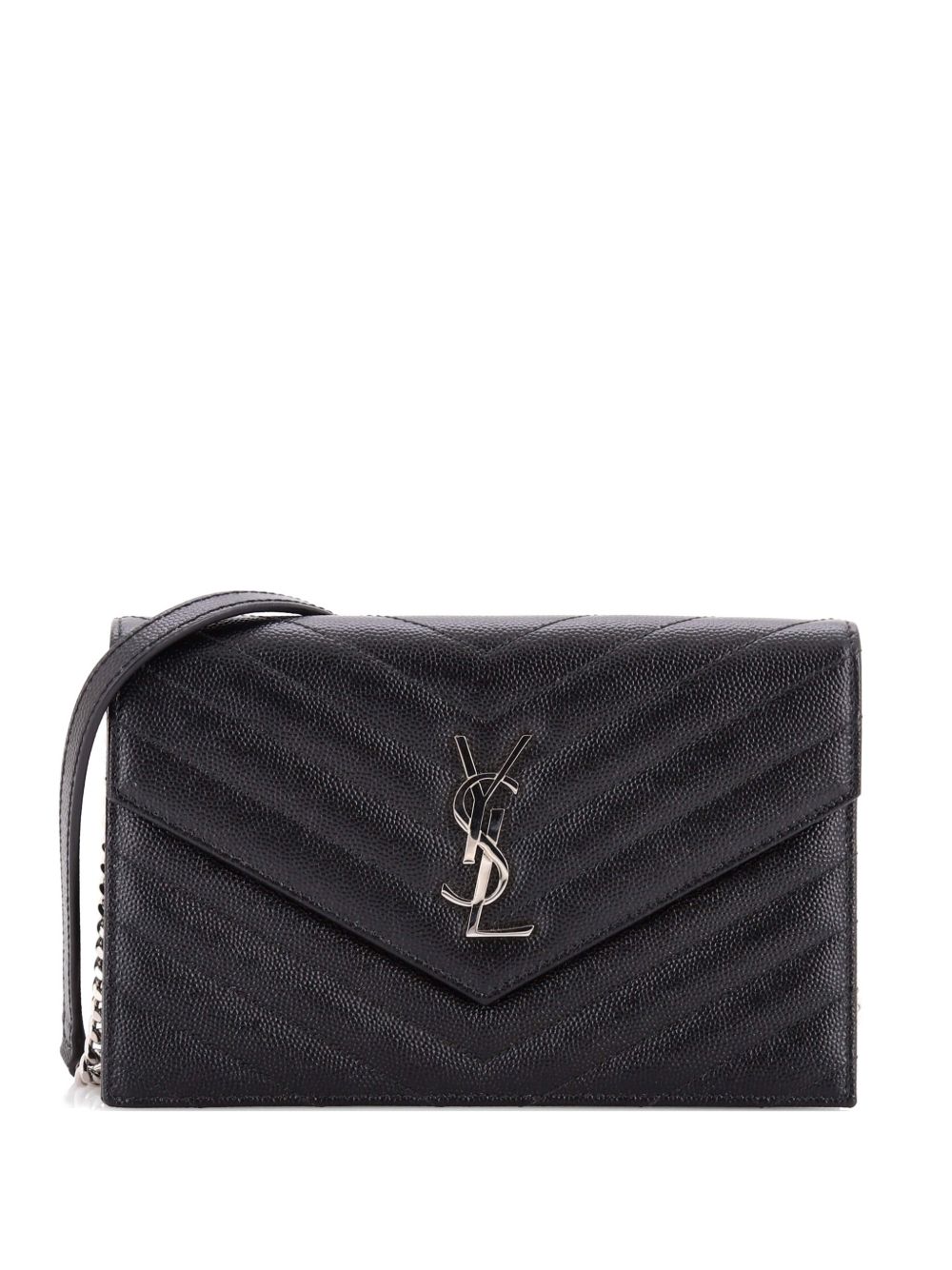 Classic Monogram Wallet on Chain Matelasse Chevron Leather Small crossbody bag