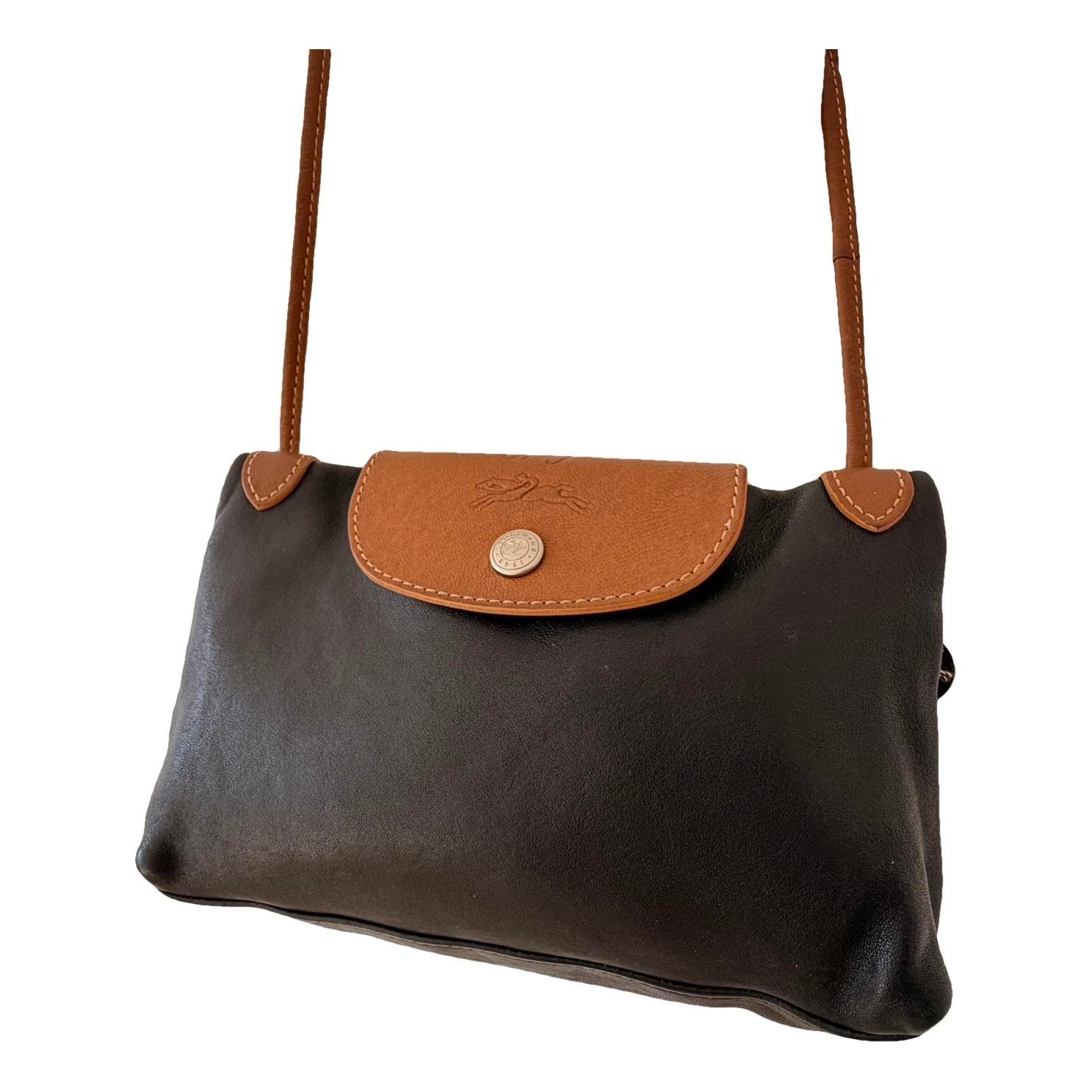 Pliage leather crossbody bag