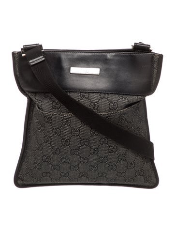 GG Denim Crossbody Bag