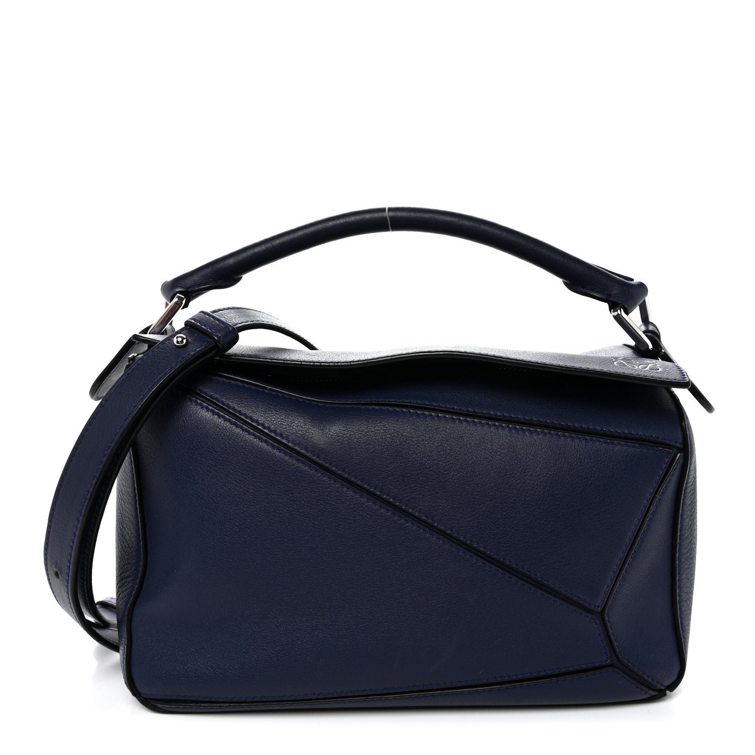 Loewe Loewe Calfskin Small Puzzle Bag Marine