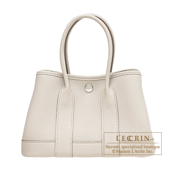 Hermes Neo Garden bag 23 Beton Togo leather Silver hardware
