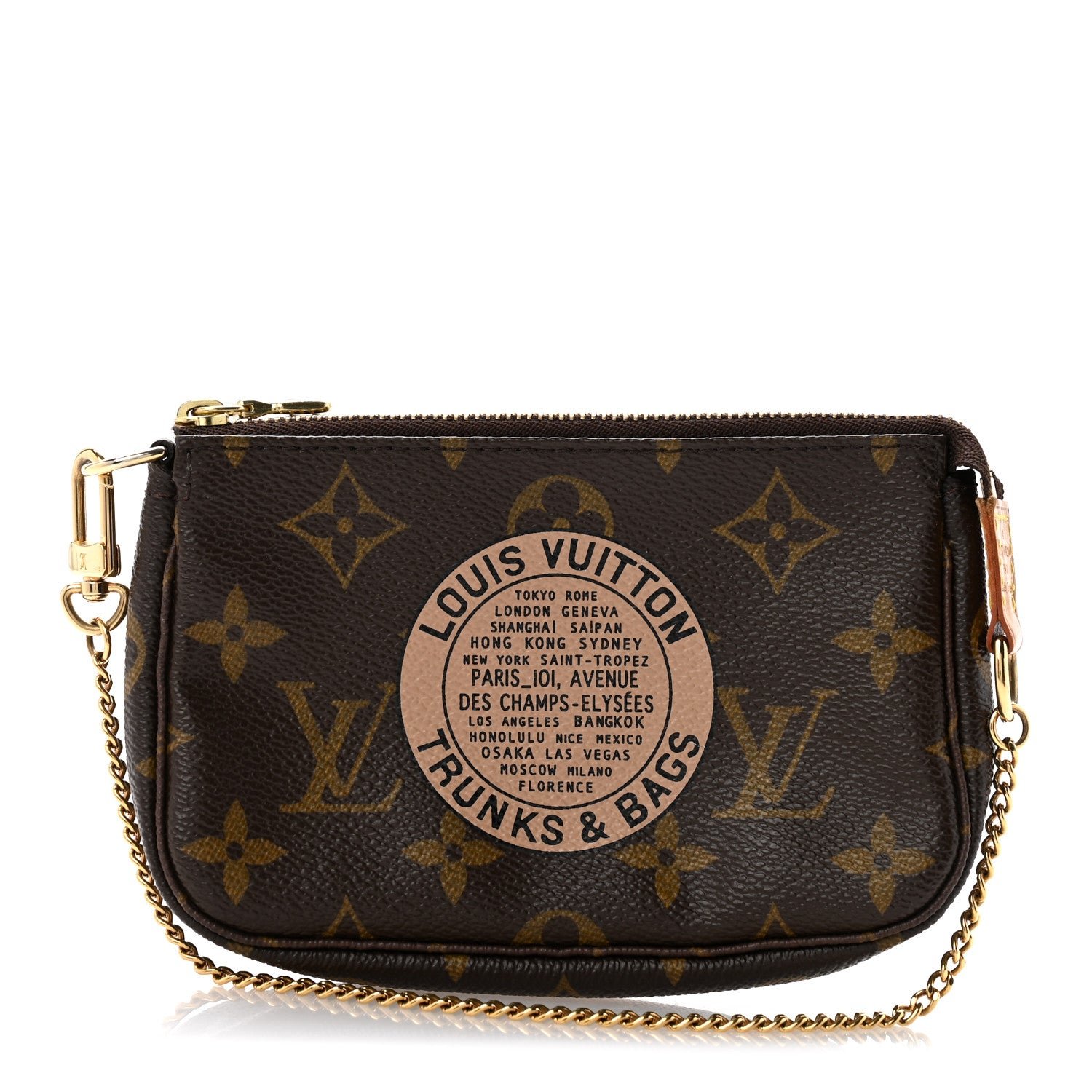 Louis Vuitton Monogram Complice Trunks and Bags Mini Pochette Accessories Beige