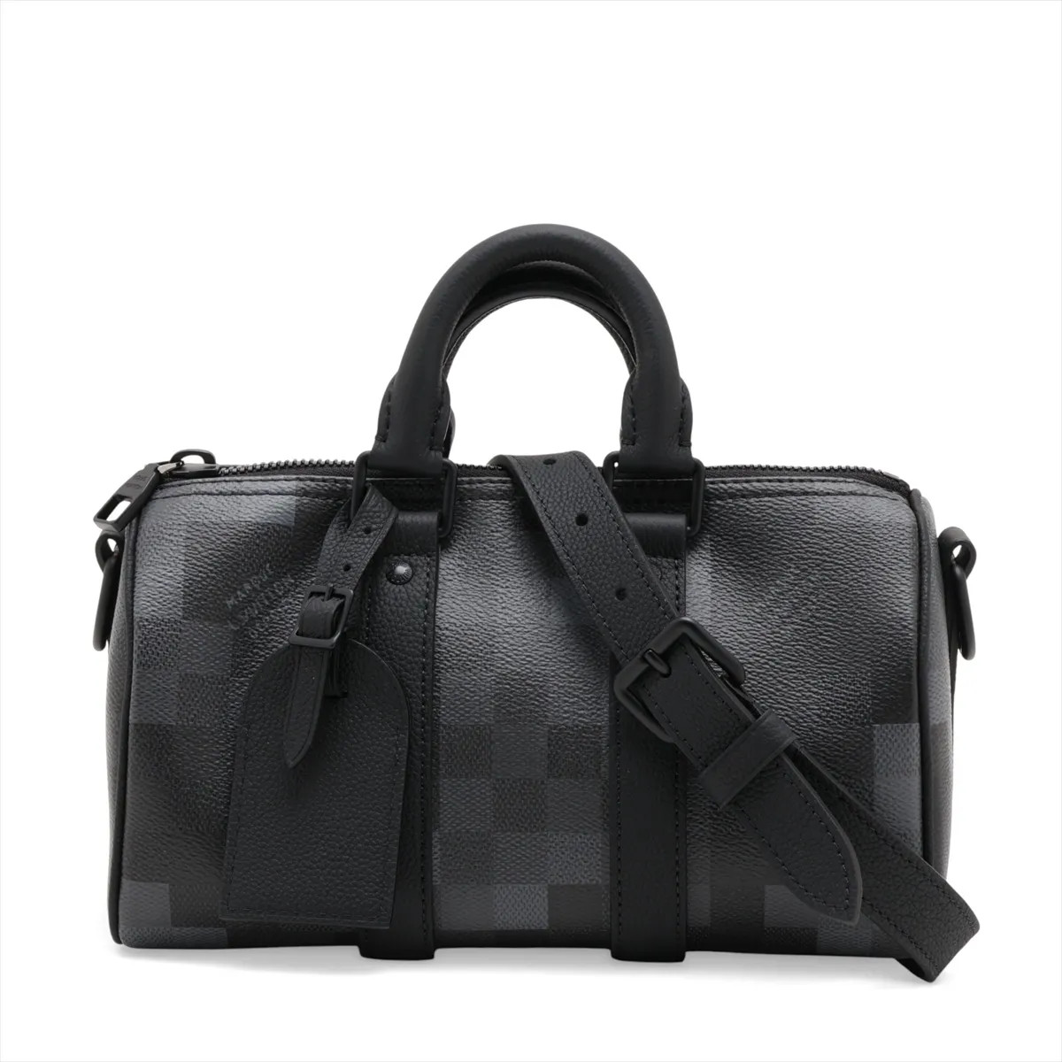 Louis Vuitton Damofrage Keepall Bandoulière 25 M14919 Black There was an RFID re