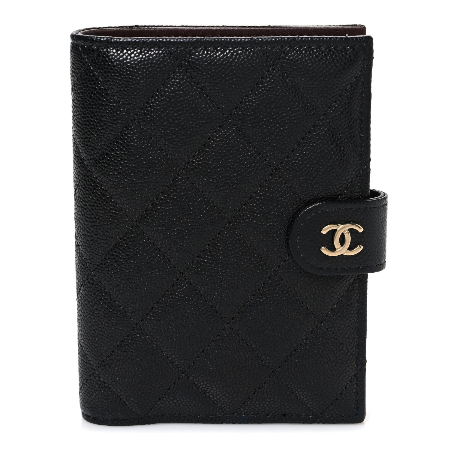 Chanel Caviar Quilted Passport Holder Black