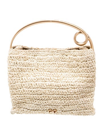 Straw Top Handle Bag