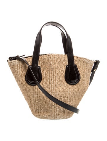 Mark Cross Raffia Bucket Bag