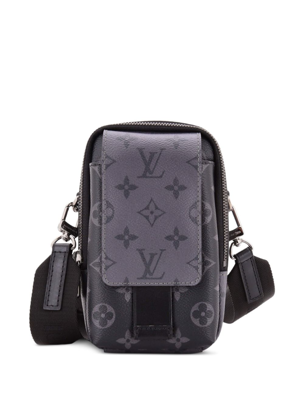 Double Phone Pouch NM Reverse Monogram Eclipse Canvas crossbody bag
