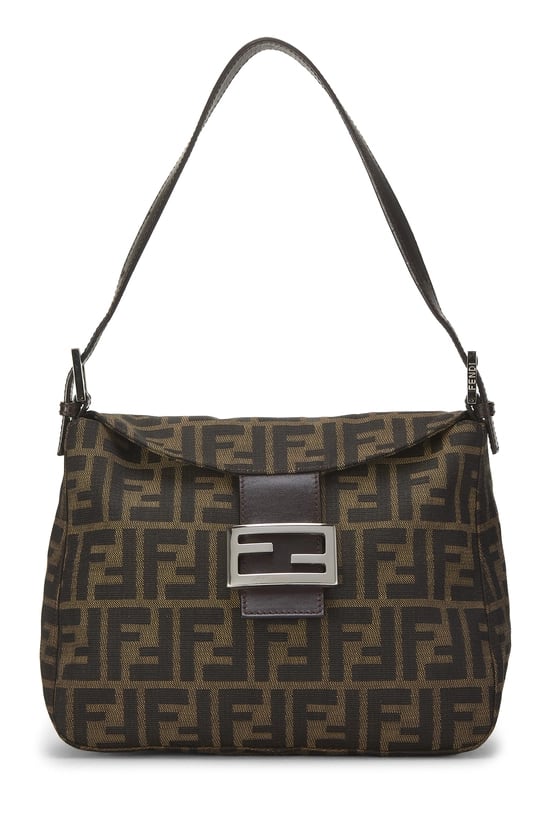 Fendi Brown Zucca Canvas Shoulder Bag