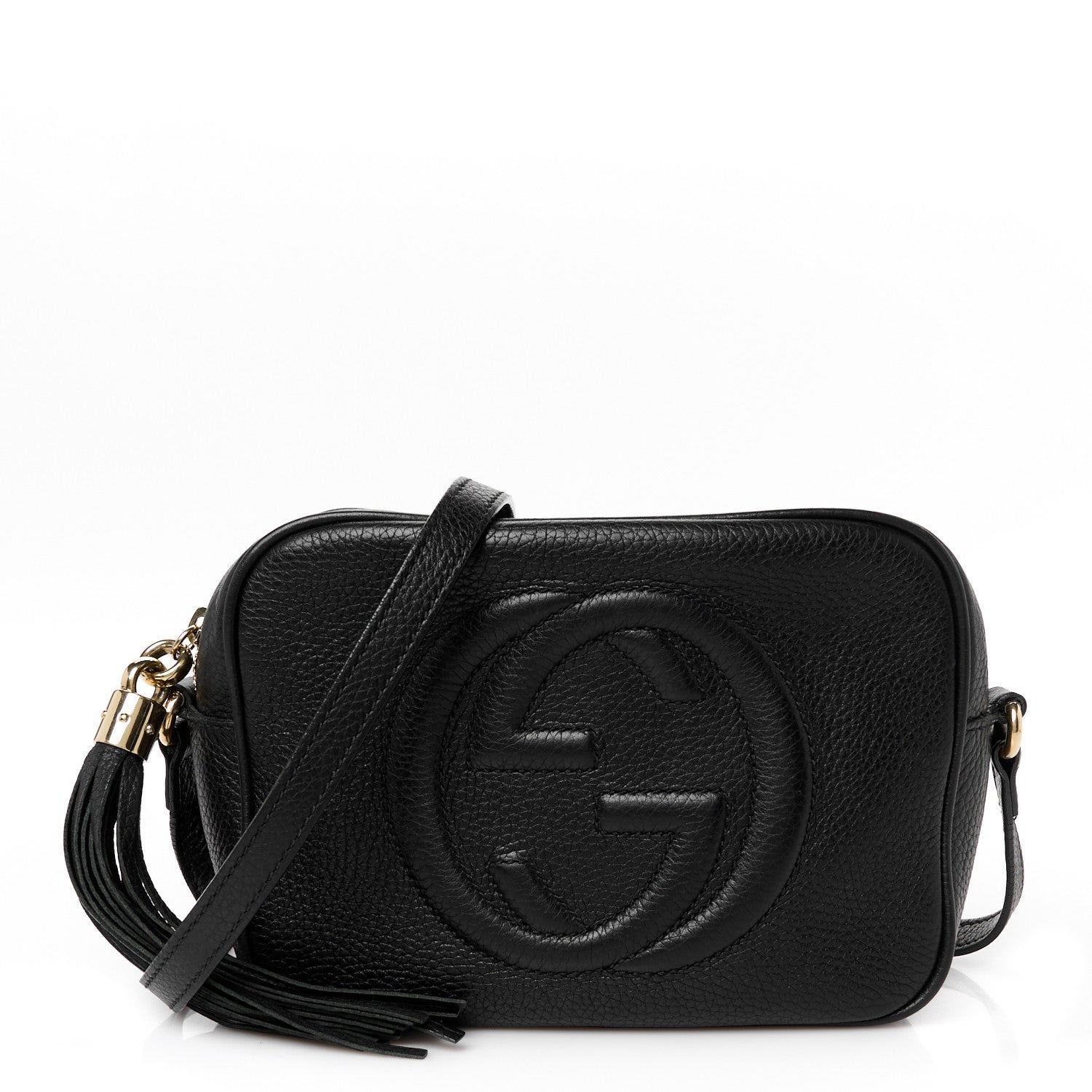 Gucci Pebbled Calfskin Small Soho Disco Bag Black