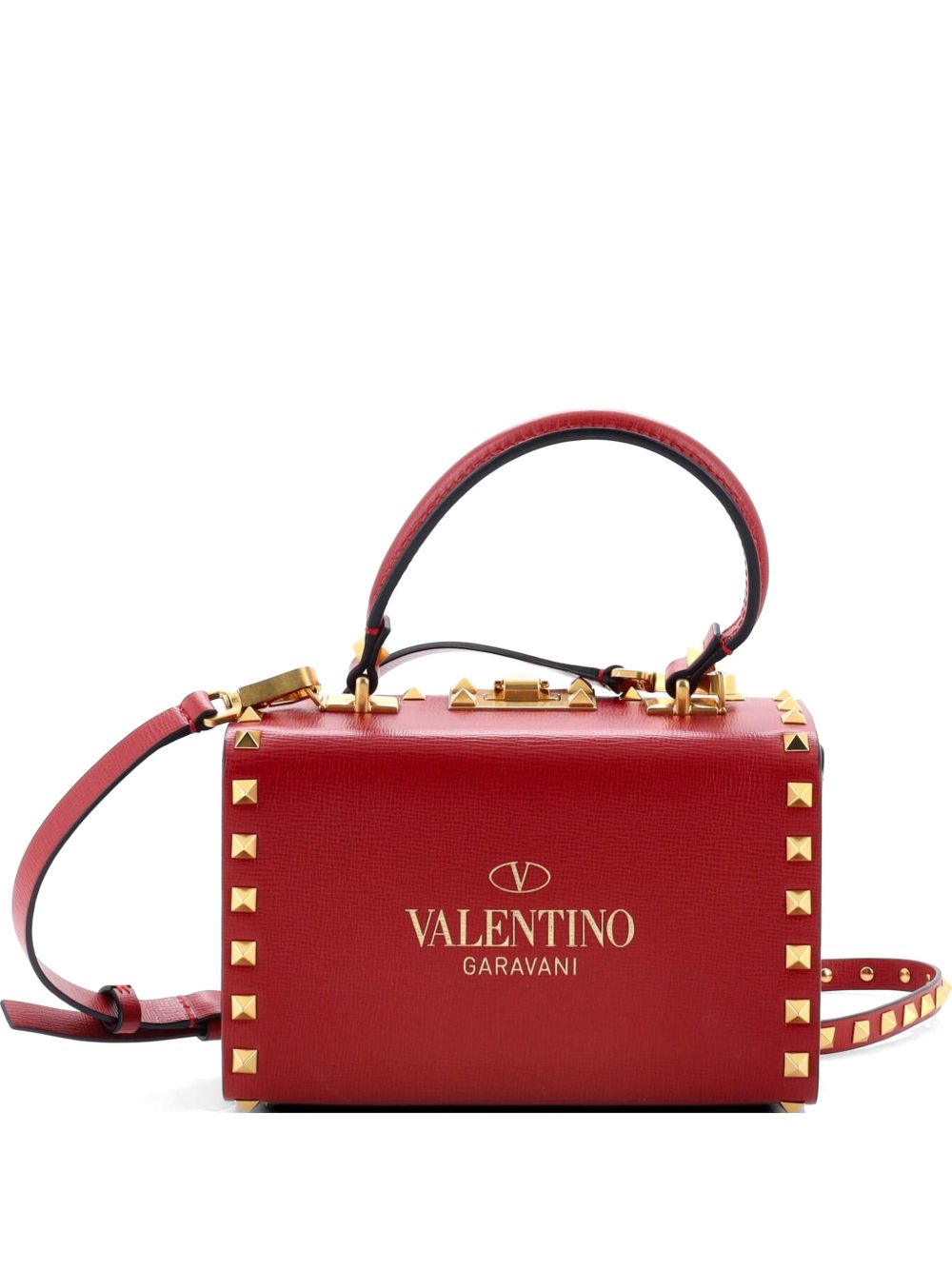 Rockstud Alcove Box Bag Leather satchel