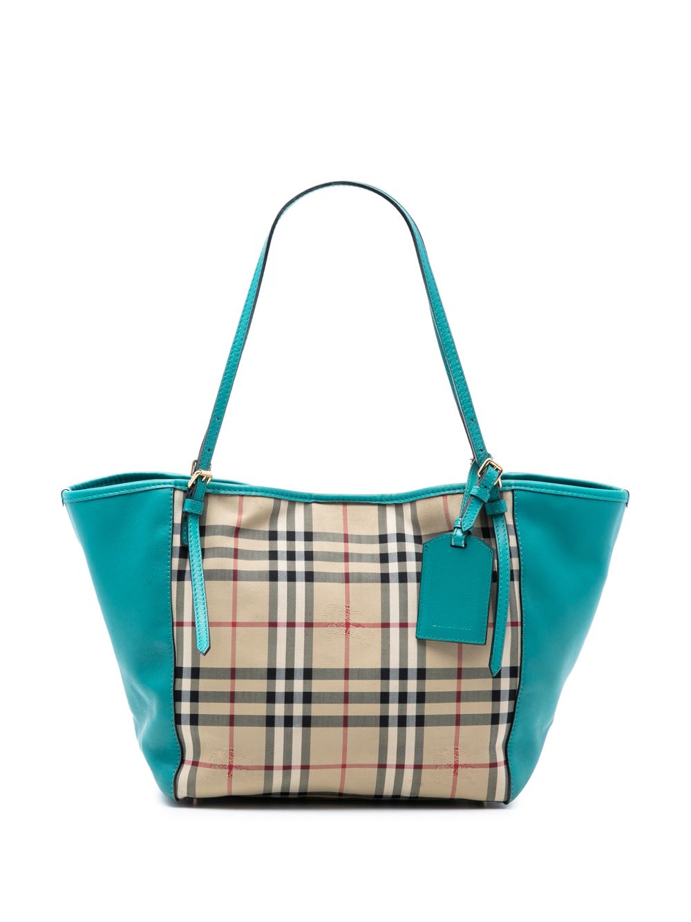 2000-2017 Small Haymarket Check Canvas and Leather Canterbury tote bag
