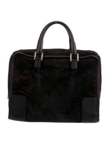 Loewe Suede Top Handle Bag