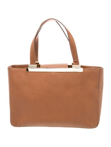 Saffiano Leather Top Handle Bag