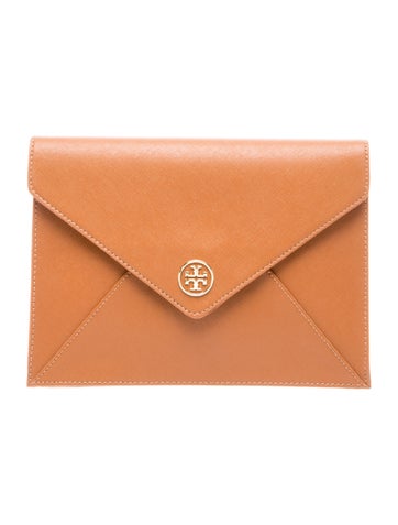 Saffiano Leather Clutch
