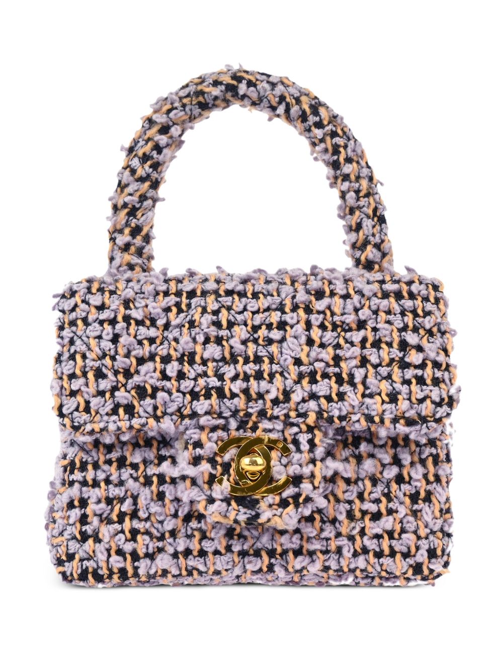 1990-2000s micro tweed Classic Flap tote bag