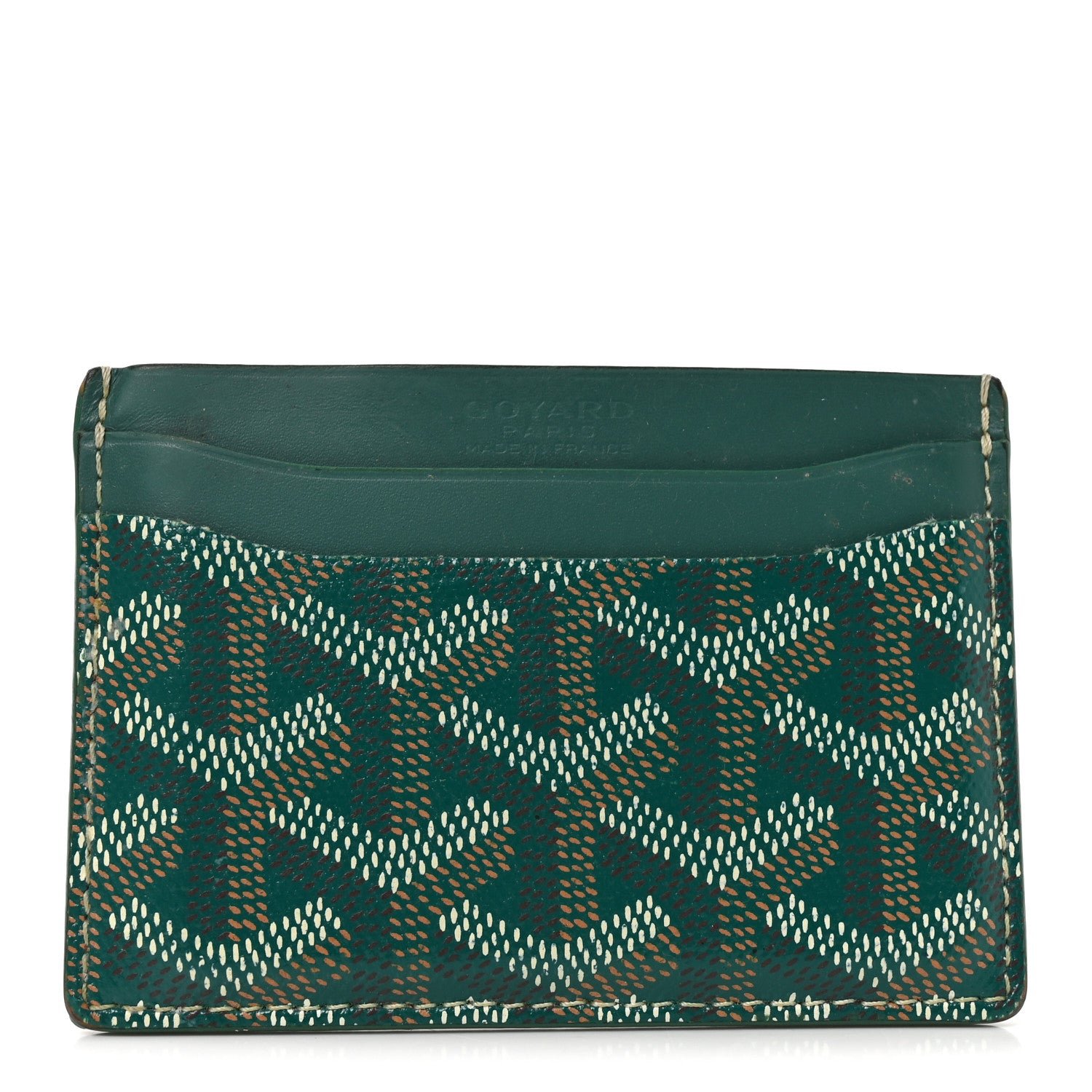Goyard Goyardine Saint Sulpice Card Holder Green
