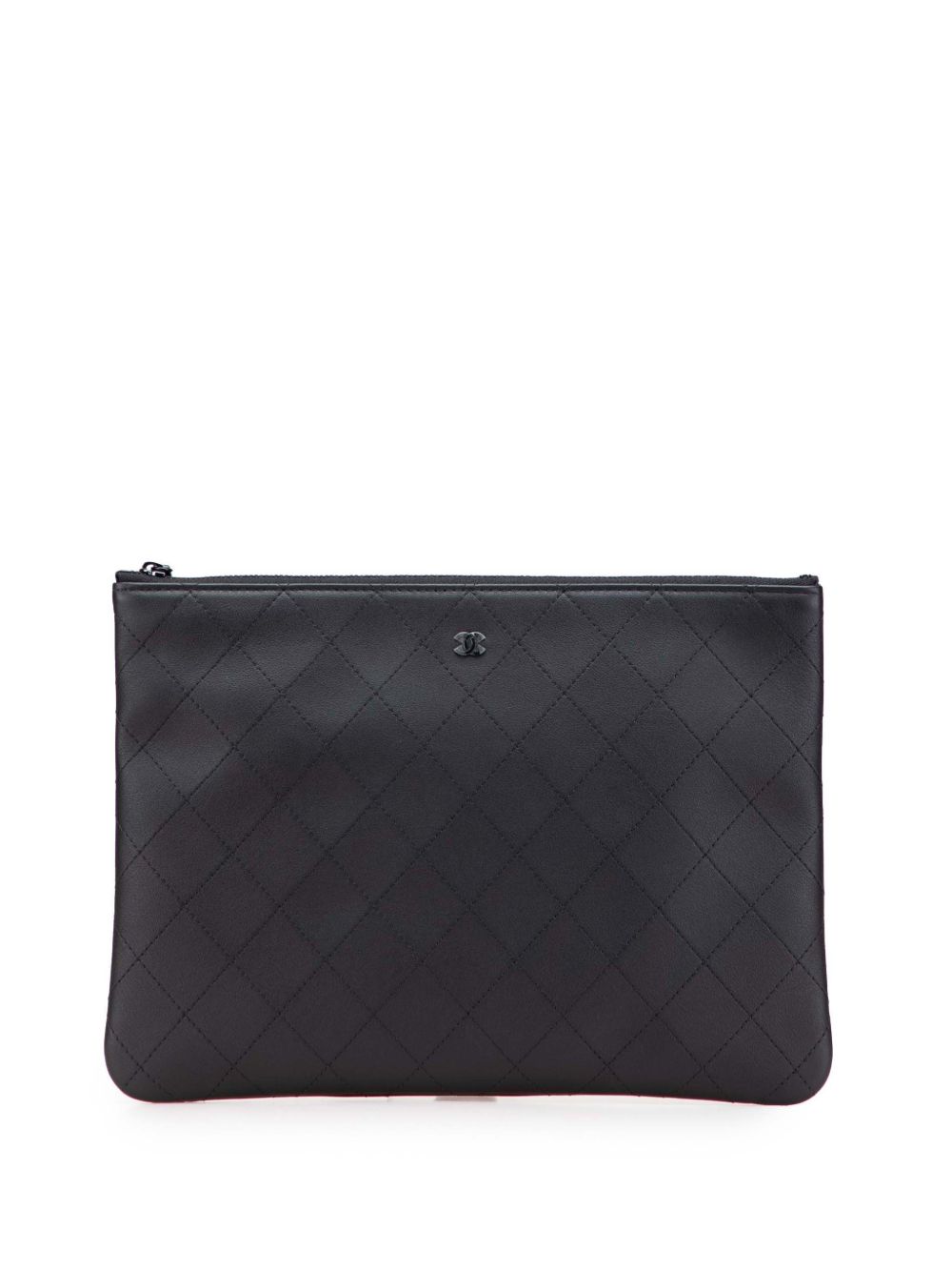 2021-2025 Medium Stitched Calfskin CC Cosmetic Case clutch bag