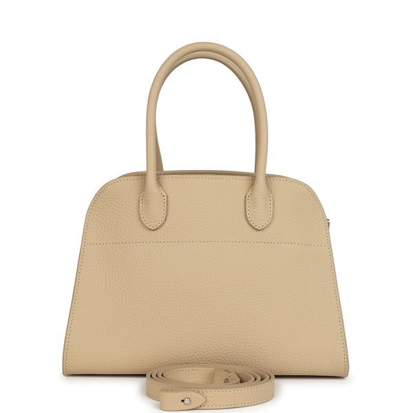 The Row The Row Soft Margaux 10 Bag Boulder Calfskin Silver Hardware
