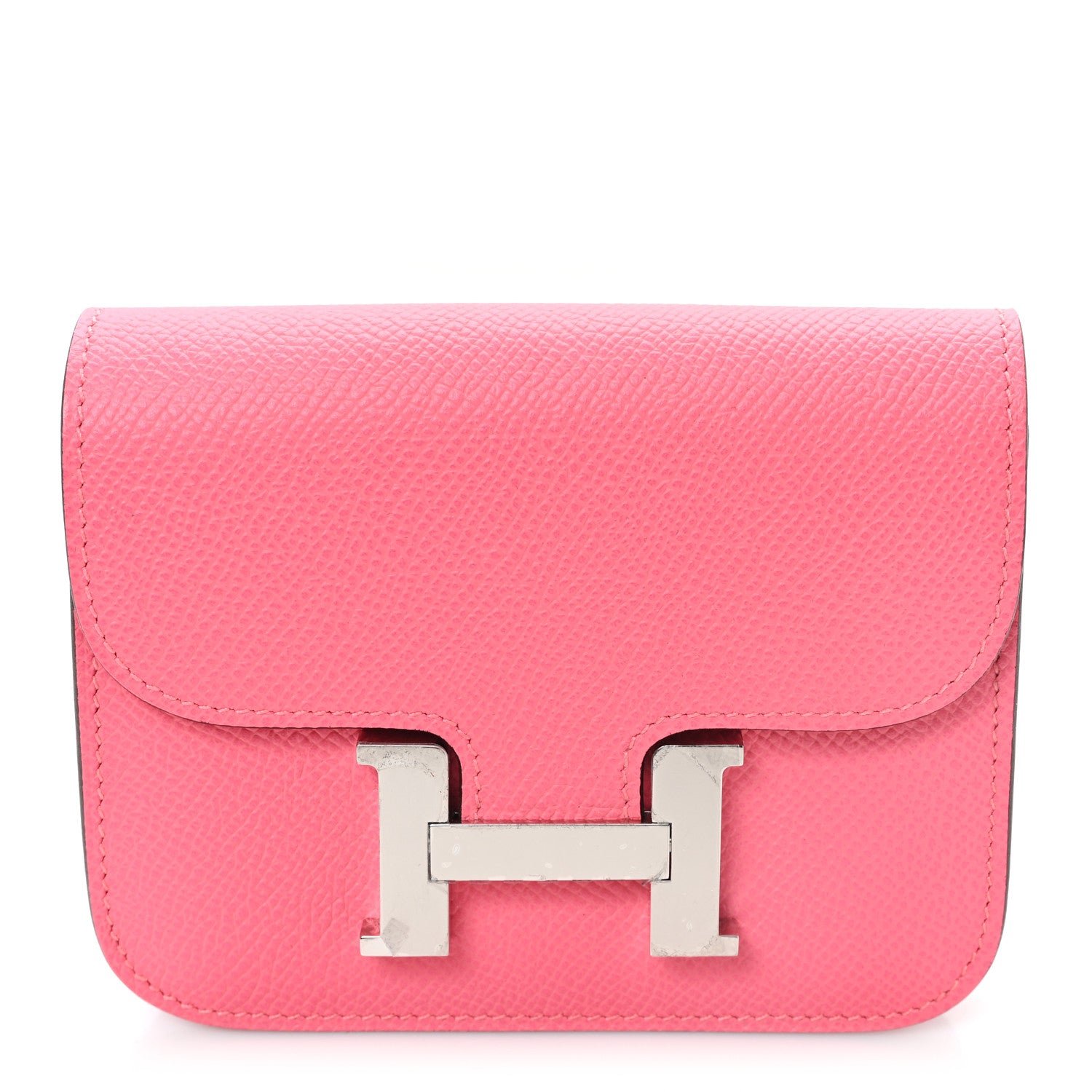 Hermes Epsom Constance Slim Wallet  Rose Azalee