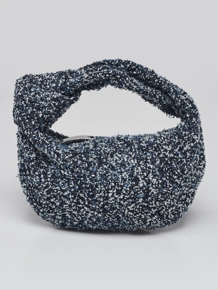 Bottega Veneta Denim Boucle Mini Jodie Bag