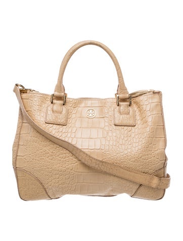 Embossed Leather Tote