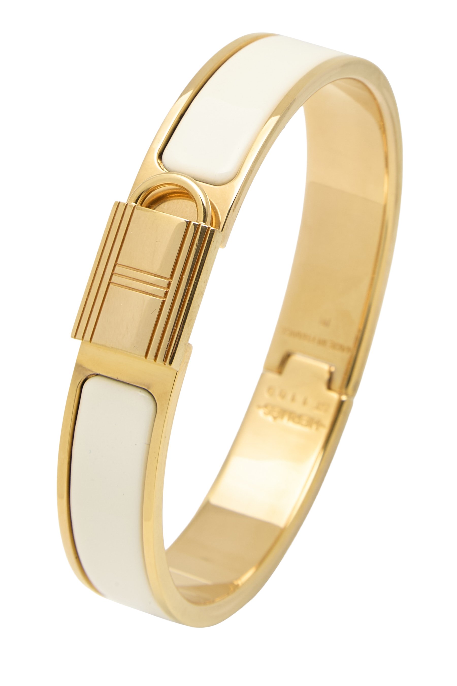 White Gold Clic Cadena Bracelet Narrow 