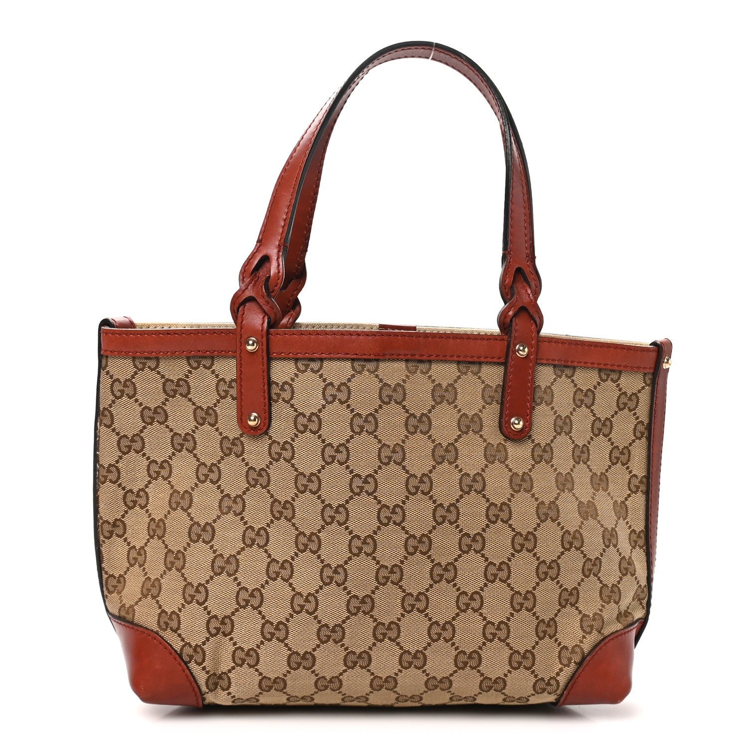 Gucci Monogram Small Craft Tote Red
