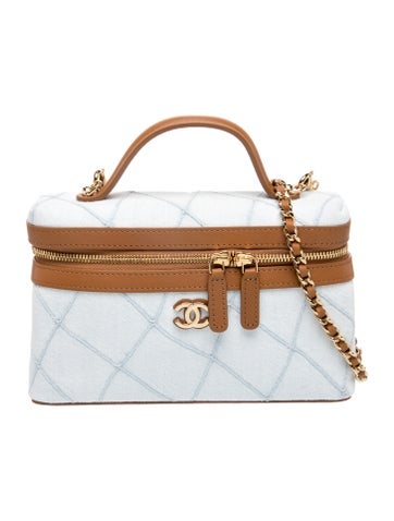 2026 Coco Beach Denim Slim Vanity Case w/ Chain