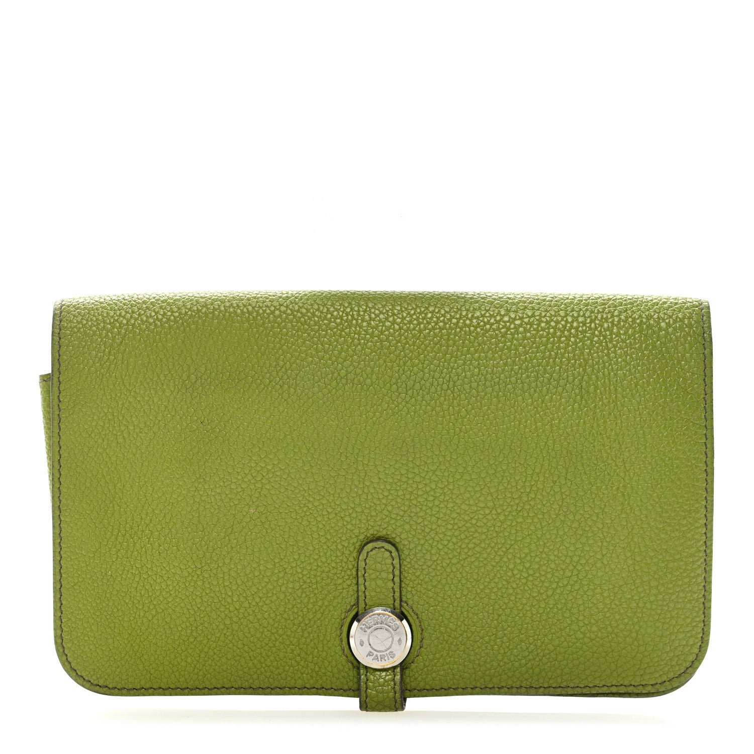 Hermes Togo Dogon Duo Wallet Vert Anis
