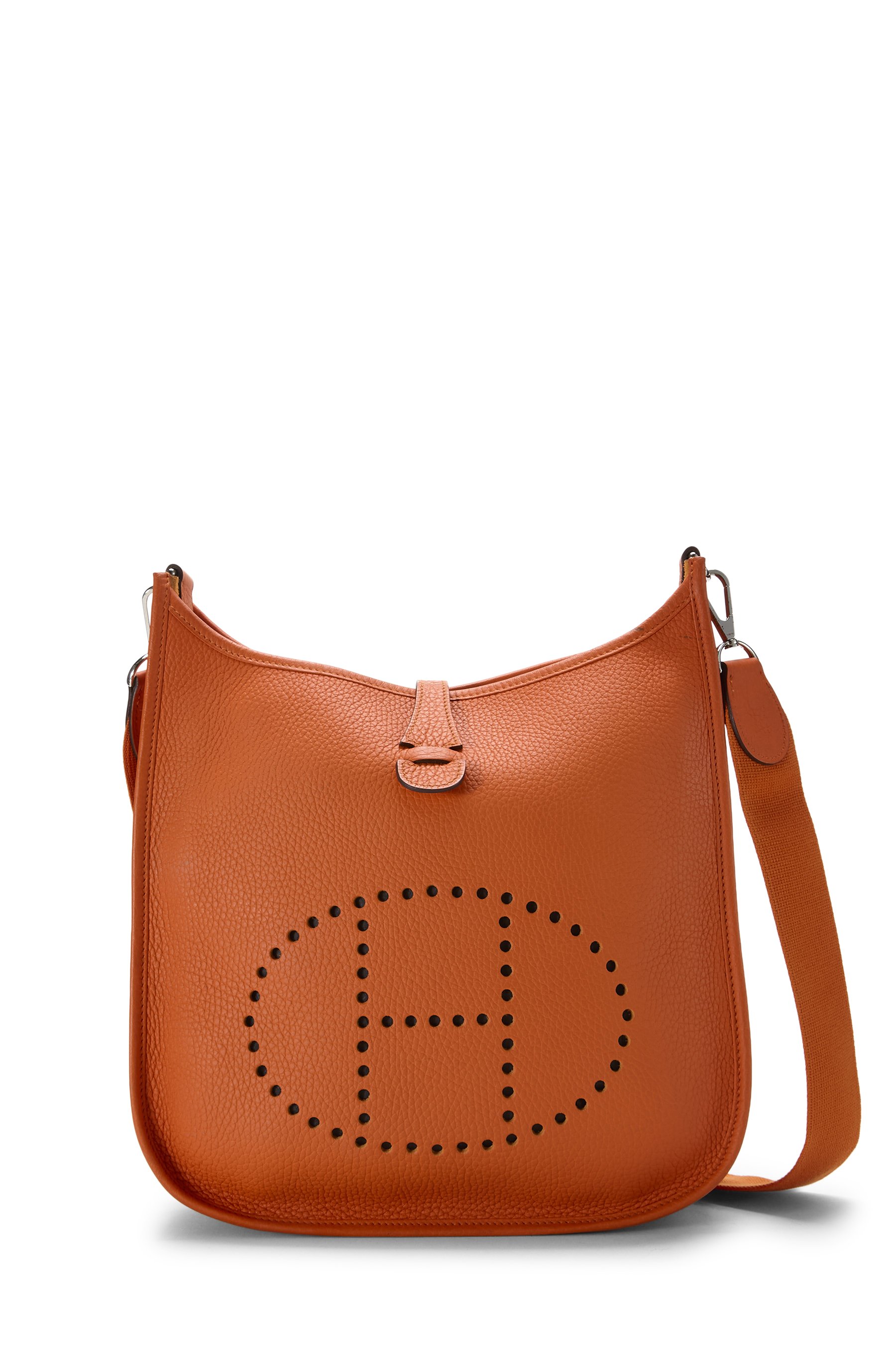 Hermes Orange Poppy Clemence Evelyne III PM