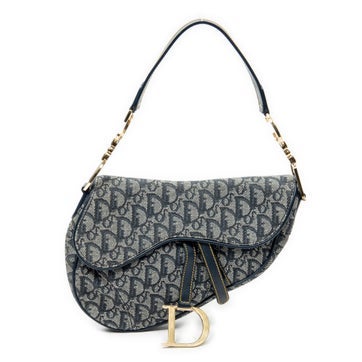 Dior Canvas Saddle Bag