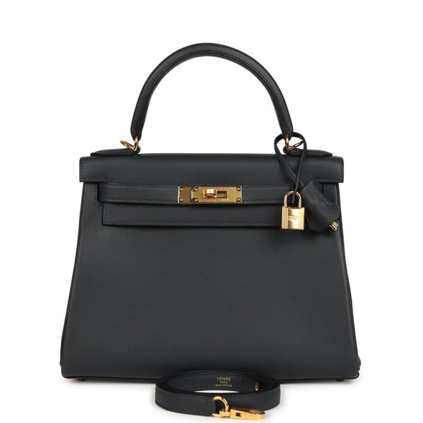 Hermes Hermes Kelly Retourne 28 Caban Evercolor Gold Hardware