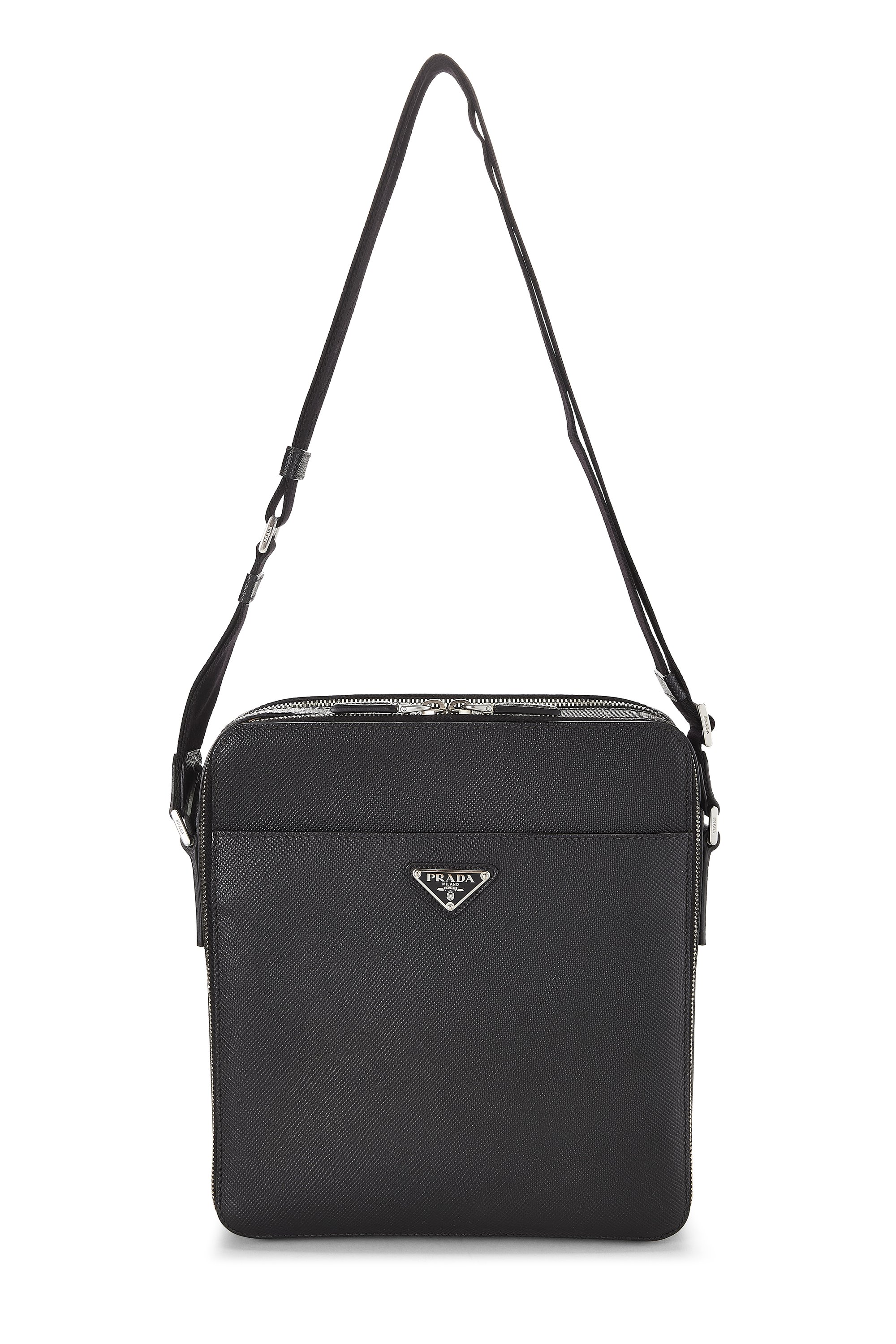Black Saffiano Messenger
