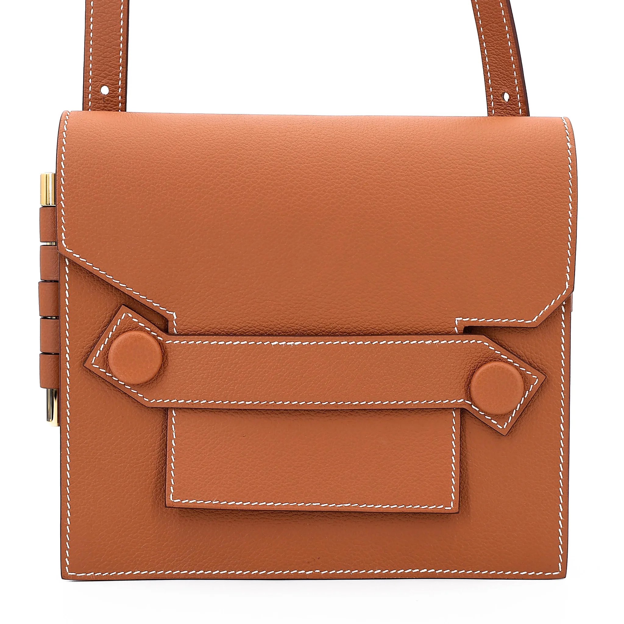 Unused ( Rank NS ) HERMÈS Twins Shoulder Bag Gold (37) Evercolor Gold hardware D (2019)