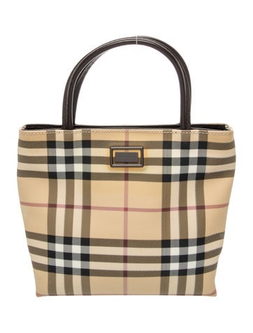 Nova Check Top Handle Bag Vintage