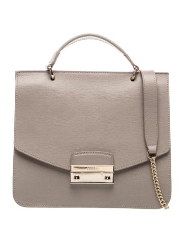 Leather Top Handle Bag