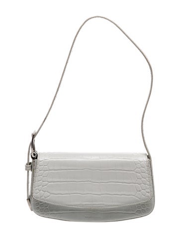 Balenciaga Embossed Leather Shoulder Bag