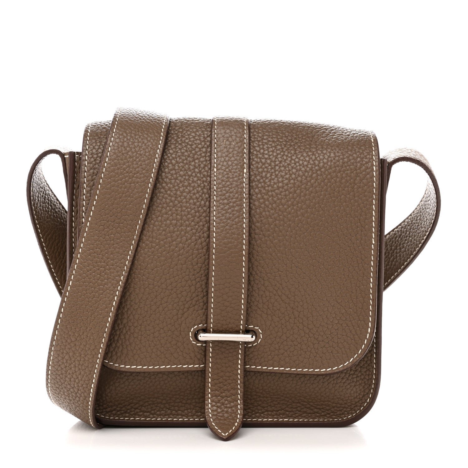 Hermes Taurillon Clemence Steve Pochette Etoupe