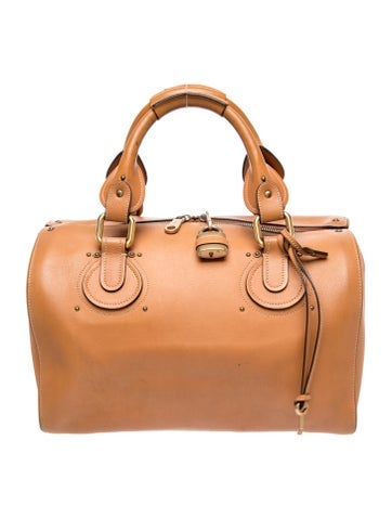 Chloe Leather Aurore Duffel Bag Medium