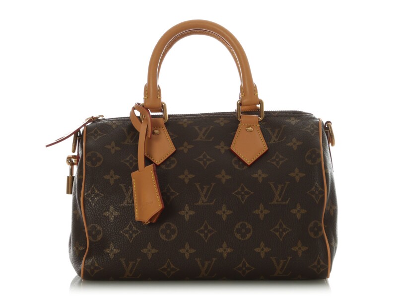 Brown Monogram Calfskin Speedy P9 Bandoulière 25 Gold Hardware, 2024