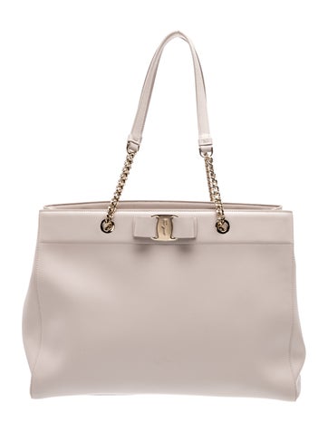 Ferragamo Leather Top Handle Bag