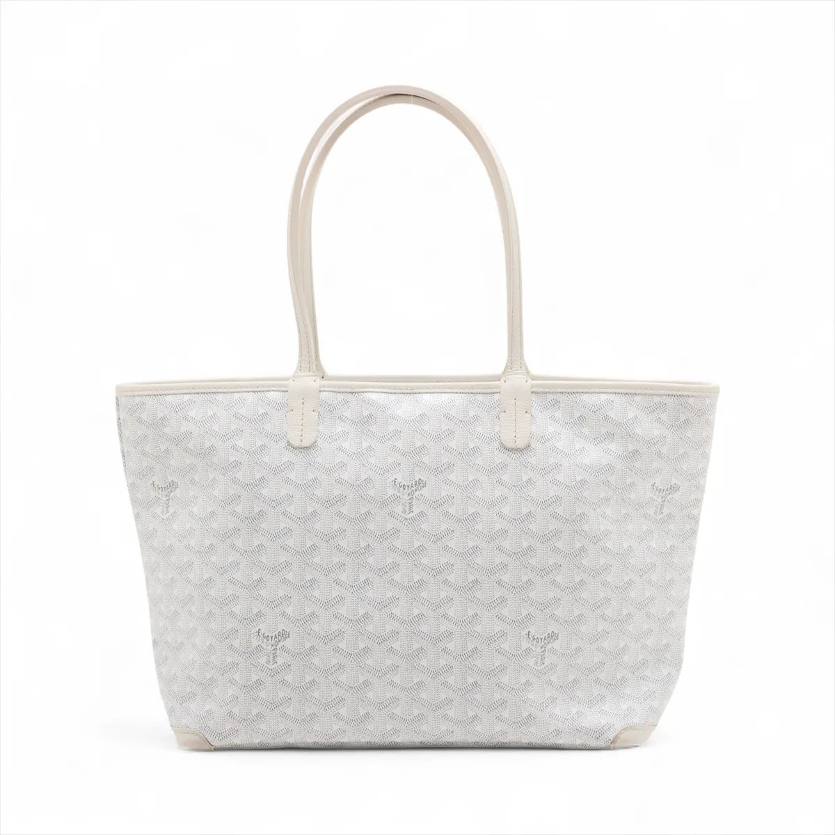Goyard Artois PM PVC & leather Tote bag White
