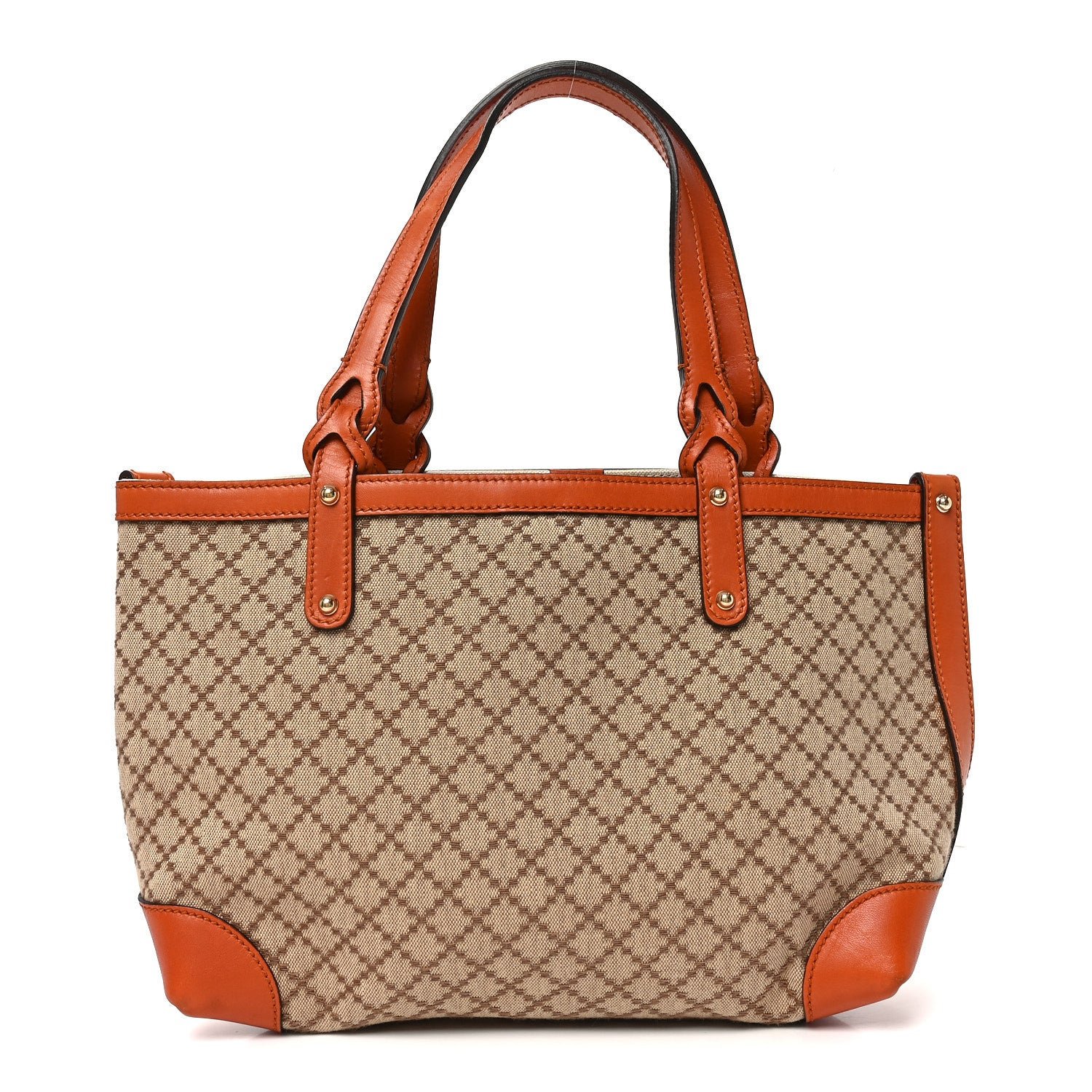 Gucci Diamante Small Craft Tote Orange