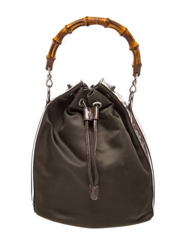 Bamboo Bucket Bag Vintage