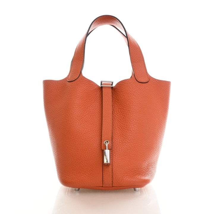 Hermes Terre Battue Clemence Picotin Lock 18