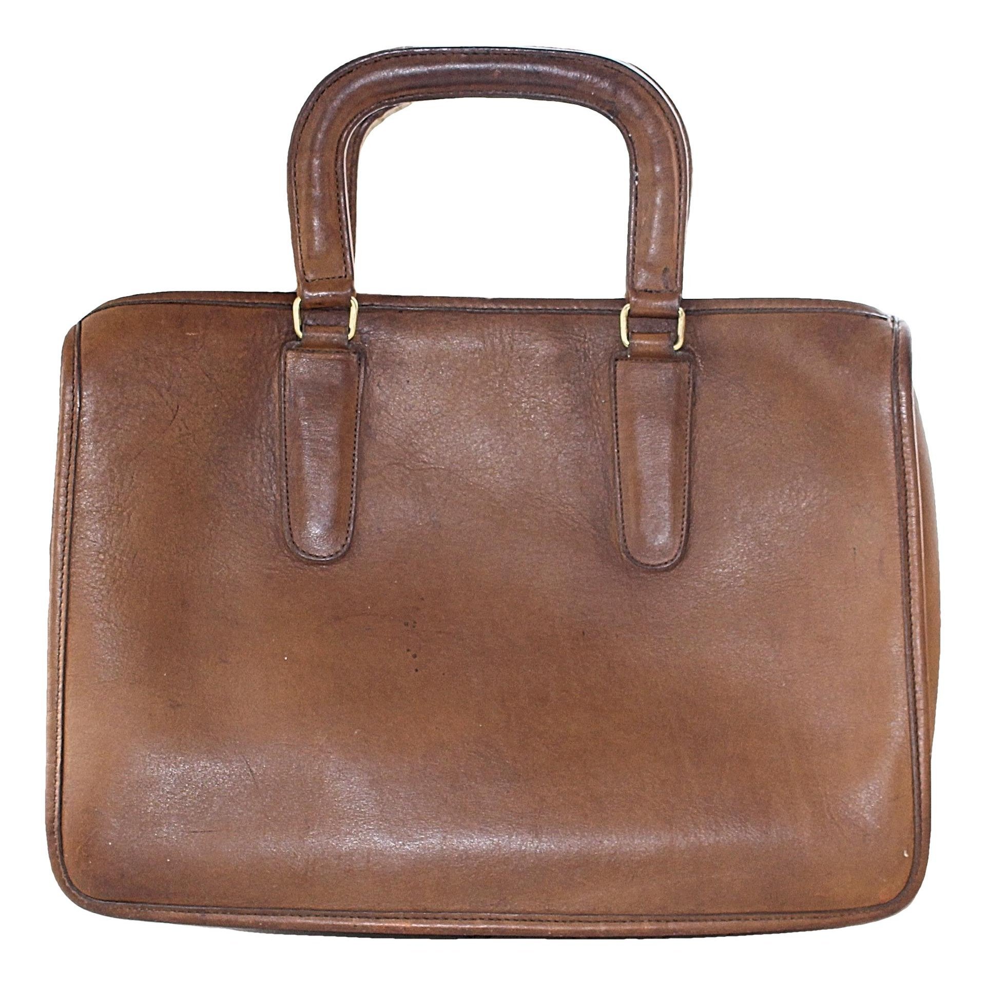 Leather satchel